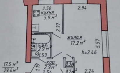 Купить 1-комнатную квартиру, Витебск, Жесткова, 10А. Фото 12