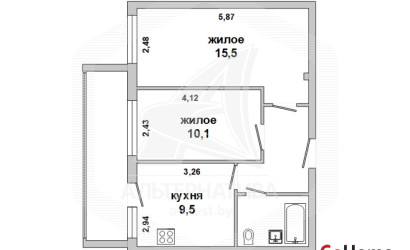Купить 2-комнатную квартиру, Брест, Дубровка, ул. Лейтенанта Рябцева. Фото 1