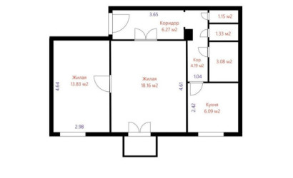 Купить 2-комнатную квартиру, Минск, Свердлова ул., 32 (Октябрьский район). Фото 19