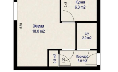 Купить 1-комнатную квартиру, Минск, Осипенко ул., 25 (Центральный район). Фото 8