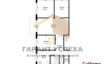 Купить 4-комнатную квартиру, Брест, ул. Советской Конституции. Фото 18