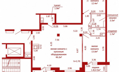 Купить 3-комнатную квартиру, Гродно, Янки Купалы, 67А. Фото 24