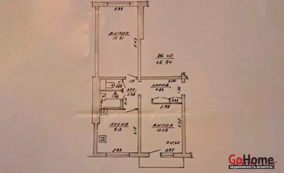 Купить 2-комнатную квартиру, Витебск, Гагарина, 162/1. Фото 11