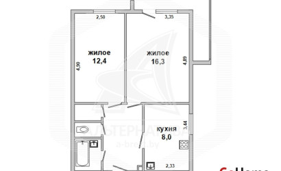 Купить 2-комнатную квартиру, Брест, Ковалево, ул. Волгоградская. Фото 13