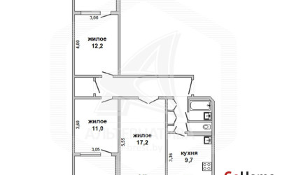 Купить 3-комнатную квартиру, Брест, Южный, ул. Защитников Отечества. Фото 24