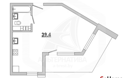 Купить 1-комнатную квартиру, Кобрин, , . Фото 1