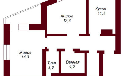 Купить 2-комнатную квартиру, Брест, Варшавское шоссе. Фото 12