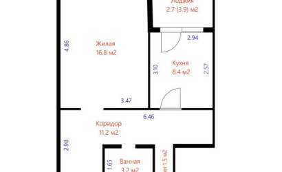 Купить 1-комнатную квартиру, Прилуки, Майская ул., 16. Фото 49