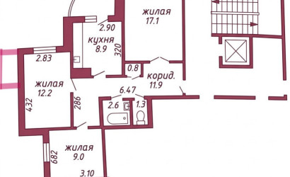 Купить 3-комнатную квартиру, Гродно, Курчатова, 32. Фото 20