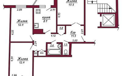Купить 3-комнатную квартиру, Гродно, Фолюш, 15/207. Фото 3