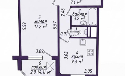 Купить 1-комнатную квартиру, Минск, Налибокская ул., 18 (Фрунзенский район). Фото 2