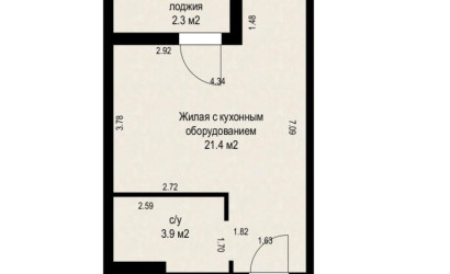 Купить 1-комнатную квартиру, Минск, Игоря Лученка ул., 8 (Октябрьский район). Фото 21