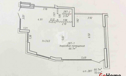 Аренда торгового помещения, Минск, Николы Теслы ул., 26,  70.4 кв.м.. Фото 2