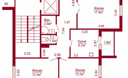 Купить 3-комнатную квартиру, Гродно, Лиможа, 50. Фото 11