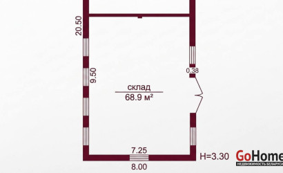 Аренда склада, Гродно, Лермонтова, 39А, 68.9 кв.м.. Фото 5