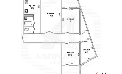 Купить 4-комнатную квартиру, Брест, Ковалево, ул. Суворова. Фото 10