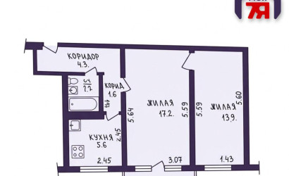 Снять 2-комнатную квартиру, Минск, ул. Смолячкова, д. 26 (Советский район). Фото 18