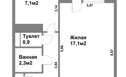 Купить 1-комнатную квартиру, Минск, Есенина ул., 35/1 (Московский район). Фото 15