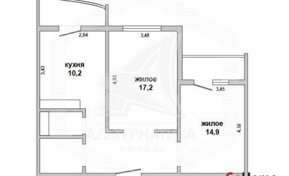 Купить 2-комнатную квартиру, Брест, Восток, ул. Московская. Фото 8