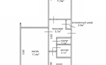 Купить 2-комнатную квартиру, Речица, Комсомольская ул., д.32. Фото 19