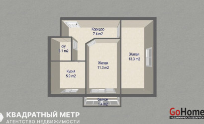 Купить 2-комнатную квартиру, Молодечно, Великий Гостинец ул., 72. Фото 19