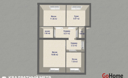 Купить 3-комнатную квартиру, Минск, ул. Казинца, д. 19 (Октябрьский район). Фото 4