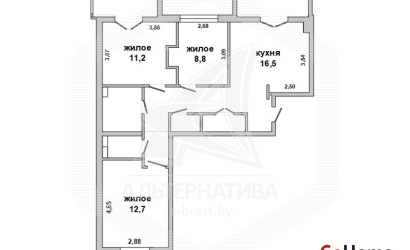 Купить 3-комнатную квартиру, Брест, Центр, ул. Гоголя. Фото 1