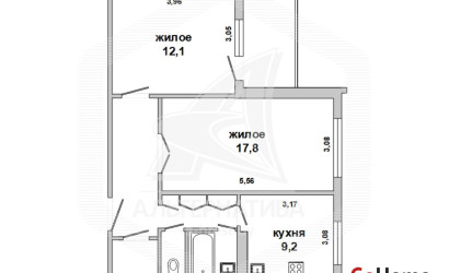 Купить 2-комнатную квартиру, Брест, Вулька, ул. Сябровская. Фото 1