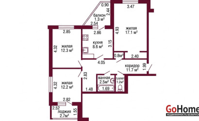 Купить 3-комнатную квартиру, Гродно, Клецкова, 36. Фото 18
