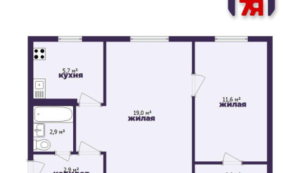 Купить 2-комнатную квартиру, Солигорск, Горького ул., 3. Фото 13