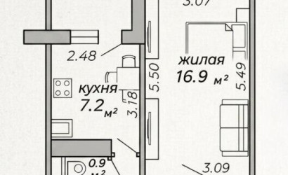 Купить 1-комнатную квартиру, Минск, Лещинского ул., 11(Фрунзенский район). Фото 2