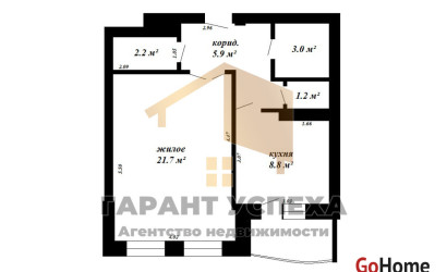 Купить 1-комнатную квартиру, Брест, ул. Мошенского, д. . Фото 1