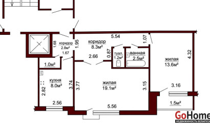 Купить 2-комнатную квартиру, Гродно, Фолюш, 15/200А. Фото 10