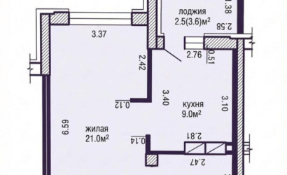 Купить 1-комнатную квартиру, Минск, Притыцкого ул., 113(Фрунзенский район). Фото 20