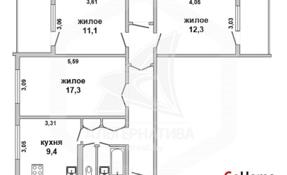 Купить 3-комнатную квартиру, Брест, Центр, ул. Дзержинского. Фото 1
