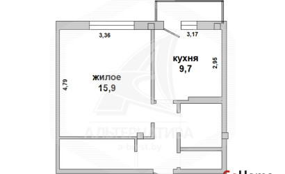 Купить 1-комнатную квартиру, Брест, Вулька, ул. Морозова. Фото 1