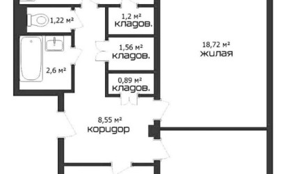 Купить 3-комнатную квартиру, Жемчужный, Парковая ул. 23А, 23/А. Фото 16