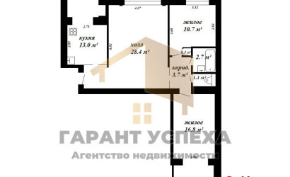 Снять 3-комнатную квартиру, Брест, ул. Кооперативная, д. . Фото 18