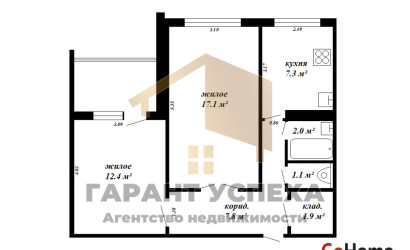 Купить 2-комнатную квартиру, Брест, ул. Гродненская, д. . Фото 14