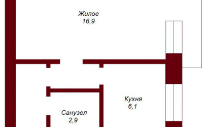 Купить 1-комнатную квартиру, Брест, просп. Машерова, д. . Фото 7