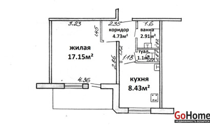 Купить 1-комнатную квартиру, Осиповичи, Рабоче-Крестьянская 5. Фото 18