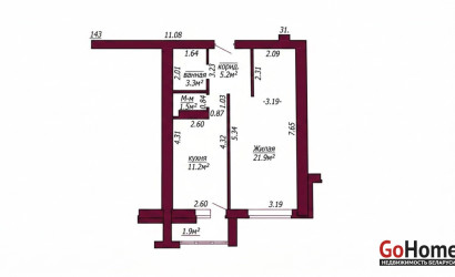 Купить 1-комнатную квартиру, Гродно, Тавлая, 30Б. Фото 17