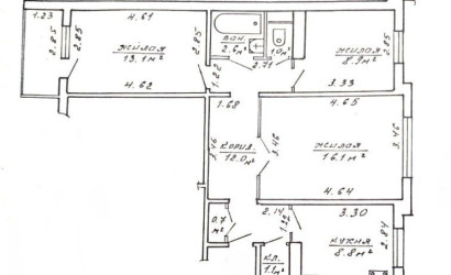 Купить 3-комнатную квартиру, Минск, Лещинского, 43 (Фрунзенский район). Фото 1