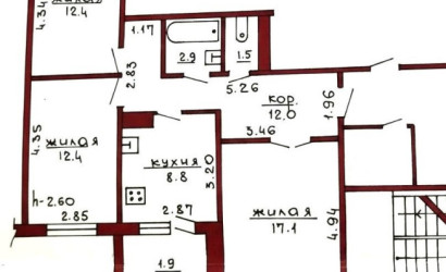 Купить 3-комнатную квартиру, Гродно, Лиможа, 48. Фото 18