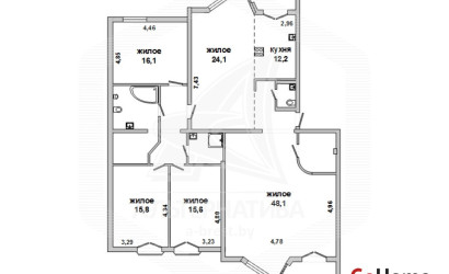 Купить 4-комнатную квартиру, Брест, Центр, ул. Энгельса. Фото 5