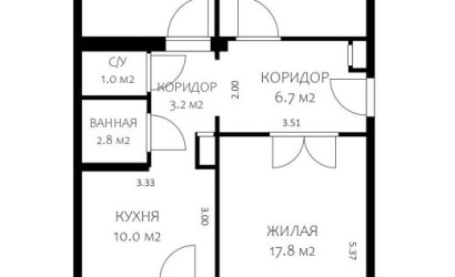 Купить 3-комнатную квартиру, Сеница, Набережная, 82. Фото 19