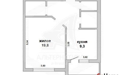Купить 1-комнатную квартиру, Брест, Березовка, ул. Мошенского. Фото 1