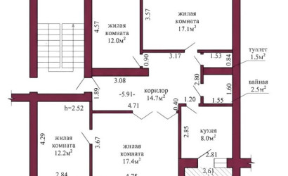 Купить 4-комнатную квартиру, Гродно, Менделеева, 26. Фото 10