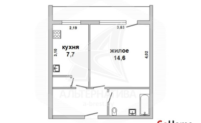 Купить 1-комнатную квартиру, Брест, Центр, ул. Карбышева. Фото 17