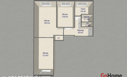 Купить 3-комнатную квартиру, Минск, ул. Одоевского, д. 35 (Фрунзенский район). Фото 18